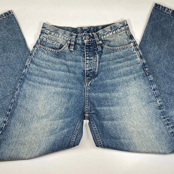 NEW HOPE Men Jeans Blue Size 30 Skid Loose Fit Wide Flared Leg Cotton Mid - Picture 6 of 9